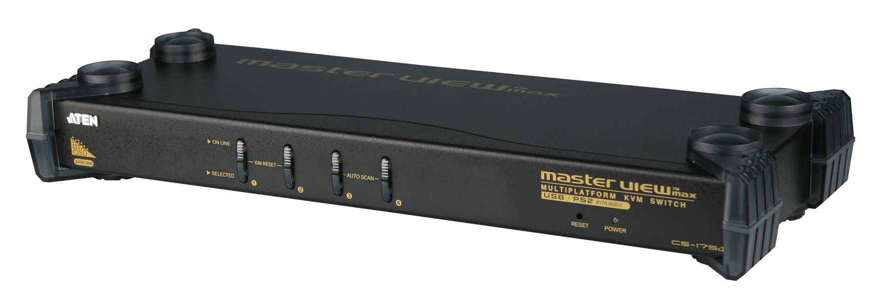 ATEN (4 PORTS KVM&USB MAX FOR PS/2 W/230V ADP) CS1754