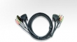 Кабель ATEN 2L-7D02U DVI-USB для KVM переключателя 1.8 метров (Aten)