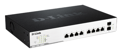 DGS-1100-10MPP/B1A (Коммутатор настраиваемый EasySmart с 8 портами 10/100/1000Base-T и 2 портами 1000Base-X SFP) D-Link