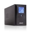 SVC-V-600-L-LCD (ИБП V-600-L-LCD (600ВА/360Вт), Диапазон работы AVR: 165-275В, AVR в режиме Booster: 138-292В, Бат.: 12В/7.5 Ач*1шт., 3 вых.: 2 Shuko CEE7+1 IEC C13 (Bypass), Чёрный)