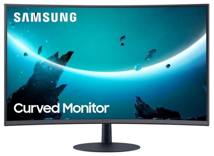Монитор Samsung 27' C27T550FDI черный VA LED 16:9 HDMI матовая 3000:1 250cd 178гр/178гр 1920x1080 D-Sub DisplayPort FHD 5.1кг (LC27T550FDIXCI) SAMSUNG