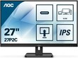 МОНИТОР 27 AOC 27P2C Black с поворотом экрана (IPS, 1920x1080, 75Hz, 4 ms, 178°/178°, 250 cd/m, 50M:1, +HDMI, +DisplayPort 1.2, +4xUSB 3.2, +USB-Type C, +MM)