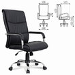 Кресло офисное BRABIX Space EX-508 , экокожа, хром, черное, 530860