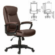 Кресло офисное BRABIX Enter EX-511 , экокожа, коричневое, 531163