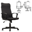 Кресло офисное BRABIX Delta EX-520 , ткань, черное, 531578
