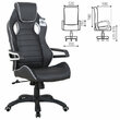 Кресло компьютерное BRABIX Techno Pro GM-003 , экокожа, черное/серое, вставки серые, 531814
