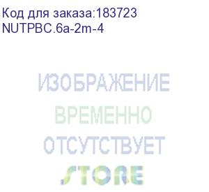 купить патч-корд netko скс utp4 cat.6a, 2.0м, литой коннектор, красный nutpbc.6a-2m-4