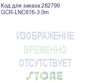 купить greenconnect патч-корд prof плоский прямой 3.0m, utp медь кат.6, черный, позолоченные контакты, 30 awg, ethernet high speed 10 гбит/с, rj45, t568b gcr-lnc616-3.0m