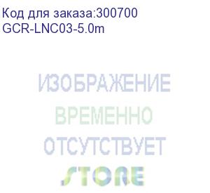 купить greenconnect патч-корд прямой 5.0m, utp кат.5e, серый, позолоченные контакты, 24 awg, литой, gcr-lnc03-5.0m, ethernet high speed 1 гбит/с, rj45, t568b