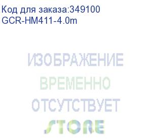 купить greenconnect кабель 4.0m hdmi версия 2.0, hdr 4:2:2, ultra hd, 4k 60 fps 60hz/5k*30hz, 3d, audio, 18.0 гбит/с, 28/28 awg, od7.3mm, тройной экран, черный, gcr-hm411-4.0m