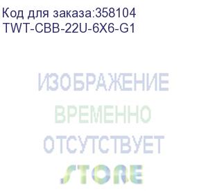 купить шкаф коммутационный lanmaster (twt-cbb-22u-6x6-g1) напольный 22u 600x600мм пер.дв.стекл задн.дв.спл.стал.лист 2-хст. 2 бок.пан. 800кг черный ip20 lanmaster