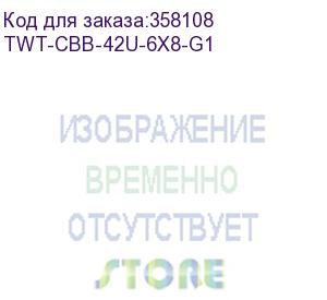 купить шкаф коммутационный lanmaster (twt-cbb-42u-6x8-g1) напольный 42u 600x800мм пер.дв.стекл задн.дв.спл.стал.лист 2-хст. 2 бок.пан. 800кг черный ip20 lanmaster