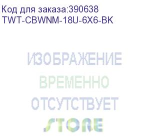 купить шкаф коммутационный lanmaster next (twt-cbwnm-18u-6x6-bk) 18u 550x600мм пер.дв.металл 60кг черный lanmaster