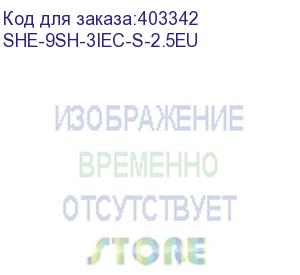 купить hyperline she-9sh-3iec-s-2.5eu блок розеток вертикальный, 9 розеток schuko, 3 розетки iec 320 c13, 16а, 250в, выключатель, кабель питания 3х1.5мм2, длина 2.5м, вилка schuko, 730x44.4x44.4 мм (дхшхв)