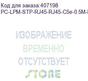 купить hyperline pc-lpm-stp-rj45-rj45-c5e-0.5m-lszh-gy патч-корд f/utp, экранированный, cat.5e, lszh, 0.5 м, серый (hyperline)