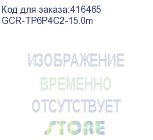 купить gcr телефонный шнур удлинитель для аппарата  15.0m 6p4c gcr-tp6p4c2-15.0m, (джек 6p4c - jack 6p4c) черный (greenconnect)