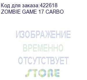 купить кресло игровое zombie game 17, на колесиках, текстиль/эко.кожа, черный (zombie game 17 carbo) zombie game 17 carbo