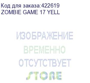 купить кресло игровое zombie game 17, на колесиках, текстиль/эко.кожа, черный/желтый (zombie game 17 yell) zombie game 17 yell