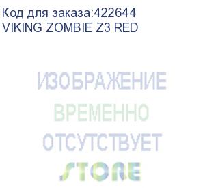 купить кресло игровое zombie z3, на колесиках, эко.кожа, черный/красный (viking zombie z3 red) viking zombie z3 red