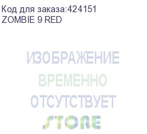 купить кресло игровое zombie 9, на колесиках, текстиль/эко.кожа, черный/красный (zombie 9 red) zombie 9 red