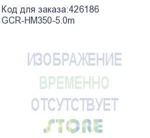 купить gcr кабель 5.0m hdmi версия 1.4, черный, красные коннекторы, od7.3mm, 30/30 awg, позолоченные контакты, ethernet 10.2 гбит/с, 3d, 4k gcr-hm350-5.0m, экран (greenconnect)