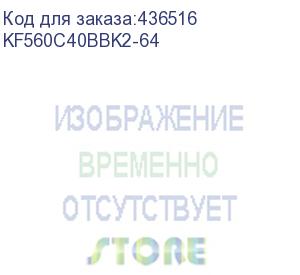 купить 64gb kingston ddr5 6000 dimm fury beast black xmp gaming memory kf560c40bbk2-64 non-ecc, cl40, 1.35v, (kit of 2) 2rx8 40-40-40 288-pin 16gbit, rtl