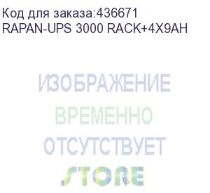 купить 8960 rapan-ups 3000 rack+4x9ah ибп 2100 вт, line-interactive, синус, встроенные акб 6 шт.x 9ah (бастион) rapan-ups 3000 rack+4x9ah