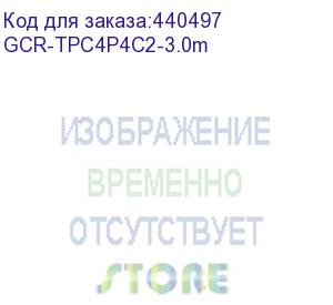 купить greenconnect телефонный шнур витой для трубки 3m, rj9 4p4c (джек) черный, gcr-tpc4p4c2-3.0m