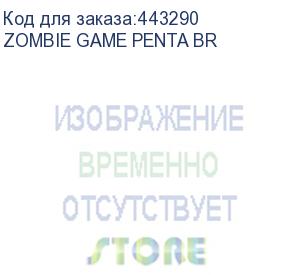 купить кресло игровое zombie game penta, на колесиках, эко.кожа, черный/красный (zombie game penta br) zombie game penta br