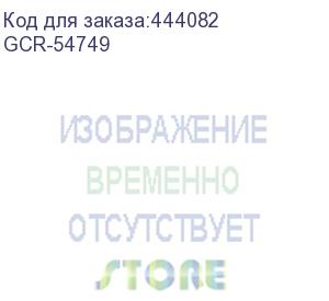 купить gcr кабель 0.5m аудио jack 3.5mm/jack 3.5mm белый, al case черный, m/m, gcr-54749 (greenconnect)