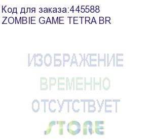 купить кресло игровое zombie game tetra, на колесиках, эко.кожа, черный/красный (zombie game tetra br) zombie game tetra br