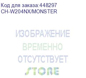 купить кресло детское бюрократ ch-w204nx, на колесиках, ткань, белый (ch-w204nx/monster) (бюрократ) ch-w204nx/monster