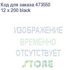 купить стяжка-липучка многоразовая 200*12 /10 шт (черная) netko optima (12 x 200 black)