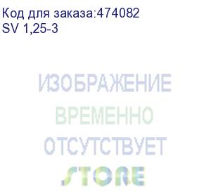 купить вилочный кабельный наконечник sv 1,25-3 (нви d=3.2мм) 0,5-1,5мм2, изолированный, красный , 100шт., netko optima