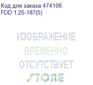 купить клемма плоская fdd 1.25-187(5), кпи гнездо 4,7мм, 0,5-1,5мм2, изолированная, красная, 100шт, netko optima