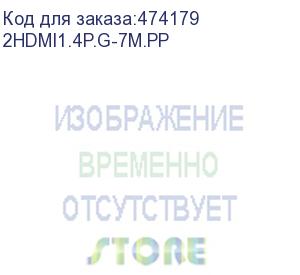 купить шнур аудио-видео hdmi-hdmi (1.4, 3d) цвет: золото (7,0м) netko optima (2hdmi1.4p.g-7m.pp)