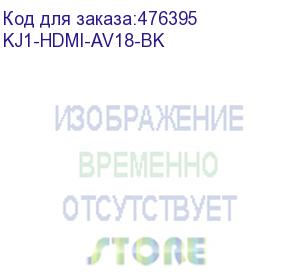 купить hyperline kj1-hdmi-av18-bk вставка формата keystone jack с проходным адаптером hdmi (type a), 90 градусов, rohs, черная