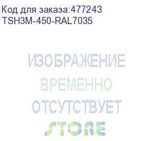 купить hyperline tsh3m-450-ral7035 полка стационарная усиленная, глубина 450 мм, с боковым креплением, нагрузка до 50 кг, для шкафов серии ttb, ttr, ttc2, twb, twm, twfs, 485х450мм (шхг), цвет серый (ral 7035)