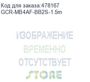 купить gcr адаптер переходник otg 1.5m usb, microb 5pin/af, черный, 28/28 awg, морозостойкий, gcr-mb4af-bb2s-1.5m (greenconnect)