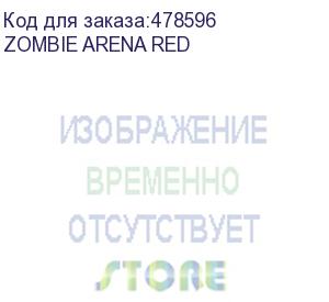 купить кресло игровое zombie arena, на колесиках, эко.кожа/ткань, черный/красный (zombie arena red) zombie arena red