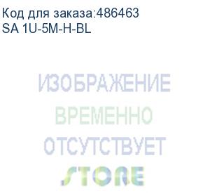 купить кабельный органайзер 19', 1u, металлический с окнами, 5 металл. колец, черный (sa 1u-5m-h-bl)