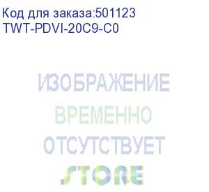 купить блок розеток вертикальный блок розеток вертикальный, 1-фазный с автоматом, a/v-метр, 16a / 250v, 20xc19, шнур 3.0 м, разъем c20 (twt-pdvi-20c9-c0) lanmaster