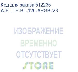 купить система жидкостного охлаждения/ thermaltight aqua elite 120 v3 (120mm, black, argb/ fans: 1x120mm, 66.17cfm, 25.6dba, 1500rpm/ pump height 53mm, 23dba, 3300rpm, rad thickness 27mm/ s: 1700, 1200, 20xx, 115x, am5, am4) (thermalright) a-elite-bl-120-argb-v3