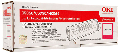 Тонер-картридж OKI C5850 / C5950 / MC560 (розовый, 6000 стр.), 43865722 / 43865742 43865722/43865742 (Oki) 43865742