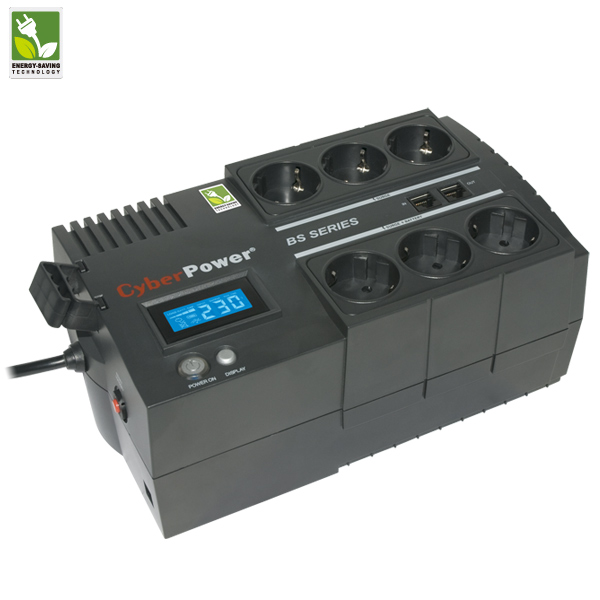 ИБП CyberPower BS650E, 650ВА/360Вт, напольный