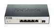 5-ports UTP 10/100/1000Mbps + 1-port 1000Mbps SFP, Layer 2 EasySmart Gigabit Switch, 11” (D-Link) DGS-1100-06/ME