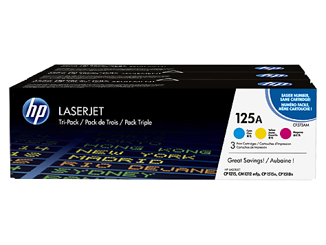 Тонер Картридж HP CF373AM 125A комплект цветных картриджей для CP1215/1515 (CB541A+CB542A+CB543A)