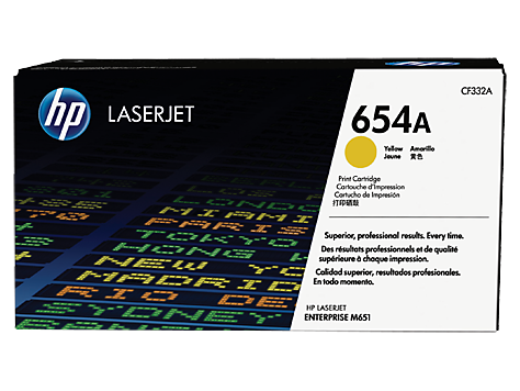 Hewlett Packard (HP 654A Yellow LaserJet Toner Cartridge) CF332A