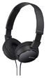 Sony (Наушники Sony/ накладные закрытые 12-22000Гц 1.2м gold 3.5мм 100дБ микрофон черные) MDRZX110APB.CE7
