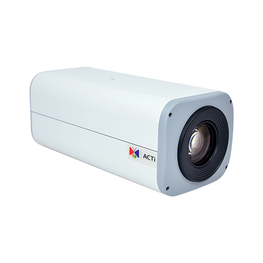 Камера стандарт, День/Ночь, ACTi 2Mп, 10x Zoom, f4.9-49мм/F1.8-3.0, DC iris, H.264, 30 к/с при 1920 х 1080, SLLS, Audio, MicroSDHC/MicroSDXC, PoE/DC12V, DI/DO, Стандартный WDR (B25)